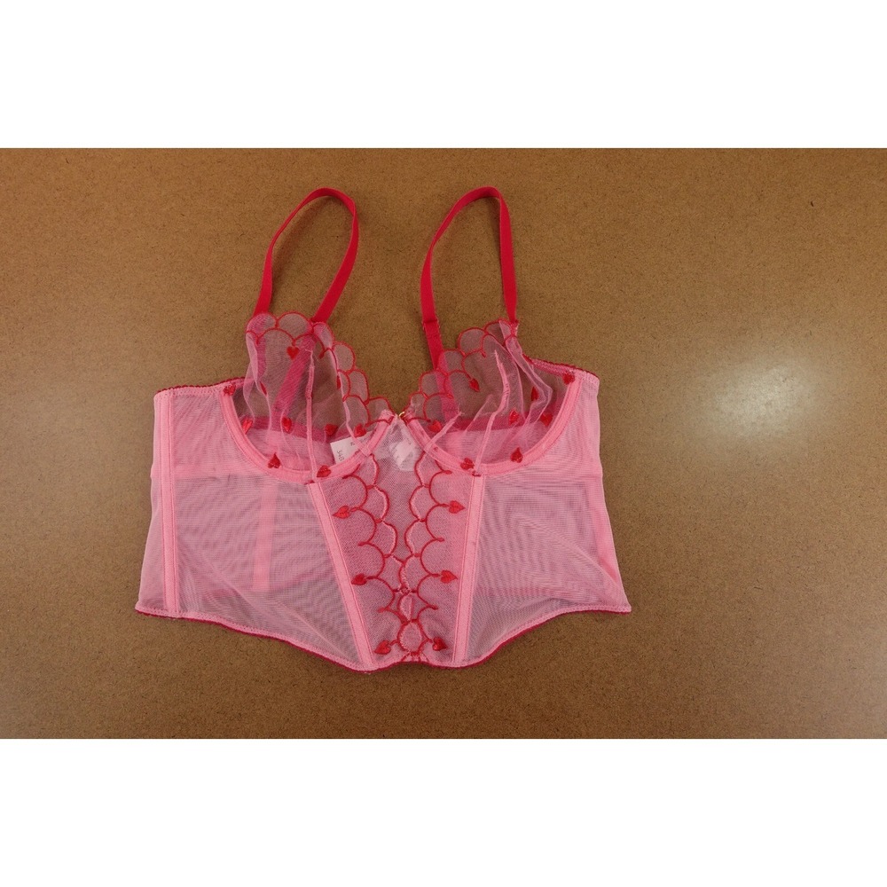 Adore Me Womens Size 34B Pink Caroline Unlined Cropped Bustier NWT